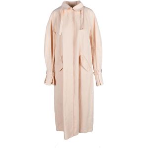 Patrizia Pepe, Dames, Mantels, Oranje, Maat: S Katoen,