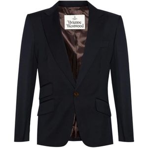 Vivienne Westwood, Heren, Jassen, Blauw, Maat: M Wol,