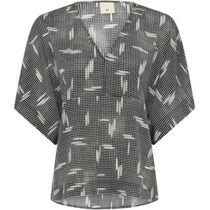 Heartmade, Dames, Blouses & Shirts, Grijs, Maat: XS Zijde,