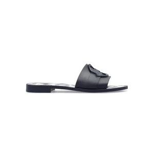 Moncler Rubberen slides , Blue , Dames , Maat: 35 EU