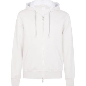 Eleventy, Heren, Sweatshirts & Hoodies, Wit, Maat: S Katoen,