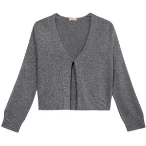 Oltre, Dames, Truien, Grijs, Maat: S Wol,