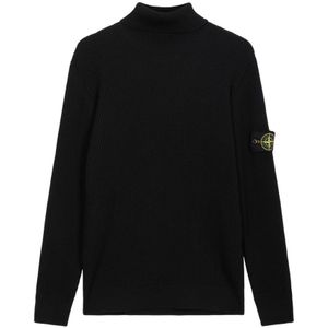 Stone Island, Heren, Truien, Zwart, Maat: 2XL