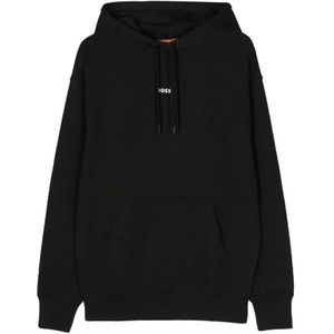 Hugo, Heren, Sweatshirts & Hoodies, Zwart, Maat: S Katoen,