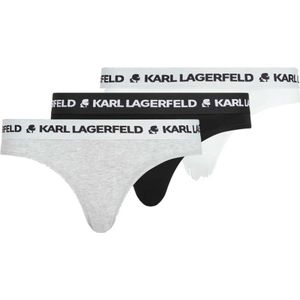 Karl Lagerfeld - A1W47148 - Set van Drie Slipjes - Veelkleurig - Biologisch Katoen