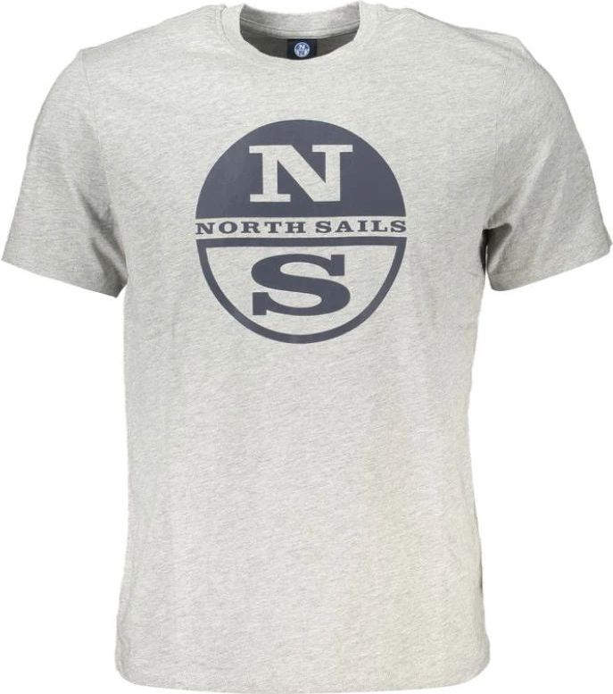 T-shirt - Grijs - Katoen - Korte Mouwen - Crew Neck