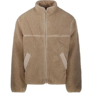 Maison Kitsuné, Heren, Jassen, Beige, Maat: M Fleece,