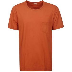 Massimo Alba, Heren, Tops, Oranje, Maat: M Katoen,