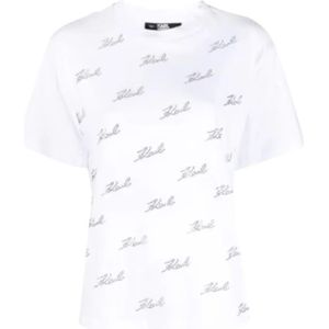 Karl Lagerfeld, Dames, Tops, Wit, Maat: M