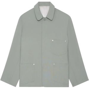 Études, Heren, Overhemden, Groen, Maat: S Wol,