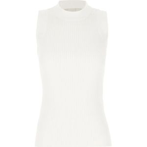 Sportmax, Dames, Tops, Wit, Maat: M Katoen,