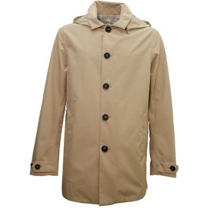 Save The Duck, Heren, Mantels, Beige, Maat: S Poliester,