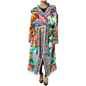 Dolce & Gabbana, Dames, Mantels, Veelkleurig, Maat: S Leer,
