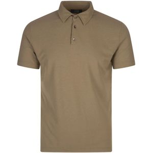 Zanone, Heren, Tops, Bruin, Maat: 2XL Katoen,