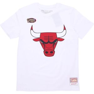 Mitchell & Ness, Heren, Tops, Wit, Maat: S Katoen,