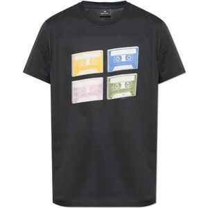 PS By Paul Smith, Heren, Tops, Zwart, Maat: L Katoen,