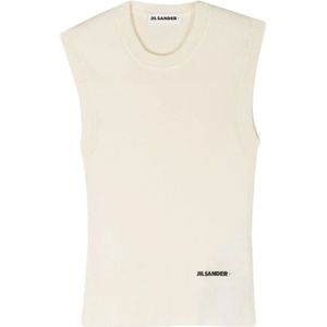 Jil Sander, Dames, Tops, Beige, Maat: M