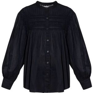 Isabel Marant, Dames, Blouses & Shirts, Zwart, Maat: S