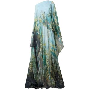 Roberto Cavalli, Dames, Jurken, Veelkleurig, Maat: S Zijde,