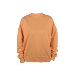 Autry Oranje Mesh Sweatshirt met Logo Print , Orange , Dames , Maat: XS