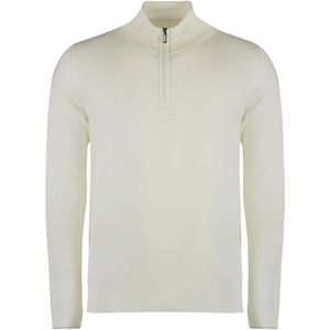 Moorer, Heren, Truien, Wit, Maat: M Wol,