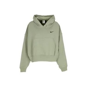 Nike Oversized Pullover Hoodie voor dames , Green , Dames , Maat: S