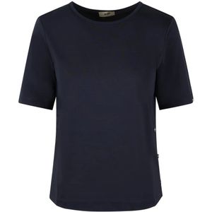 Herno, Dames, Tops, Blauw, Maat: M Katoen,