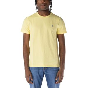 Polo Ralph Lauren, Heren, Tops, Geel, Maat: M Katoen,