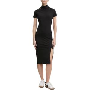 Hugo, Dames, Jurken, Zwart, Maat: L Katoen,