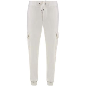Moorer, Heren, Broeken, Wit, Maat: L Wol,