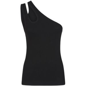 Remain Birger Christensen, Dames, Tops, Zwart, Maat: 2XS Katoen,