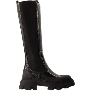 Ganni, Dames, Schoenen, Zwart, Maat: 36 EU Leer,