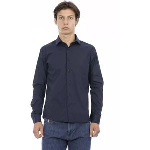 Baldinini, Heren, Overhemden, Blauw, Maat: L Katoen,