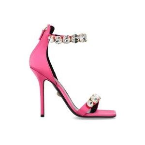 Versace Kristallen Sandalen , Pink , Dames , Maat: 38 EU