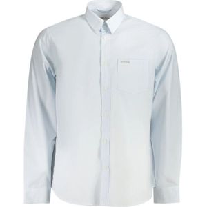 Guess, Heren, Overhemden, Blauw, Maat: L Katoen,
