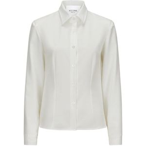 Nicowa - Camiwa - Twill Overhemd - Wit - Dames - Met Schoudervullingen