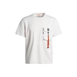 Parajumpers Stedelijk Comfort: Korte Mouw T-Shirt in Marineblauw , Gray , Heren , Maat: XL