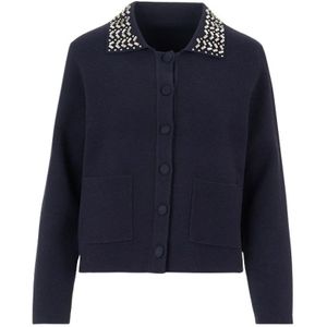 H2O, Dames, Truien, Blauw, Maat: S Viscose,