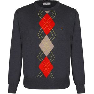 Vivienne Westwood, Heren, Truien, Grijs, Maat: M Katoen,