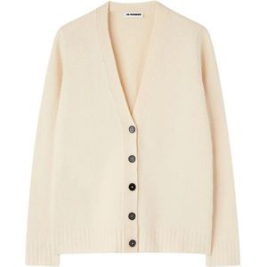 Jil Sander, Dames, Truien, Beige, Maat: L Wol,