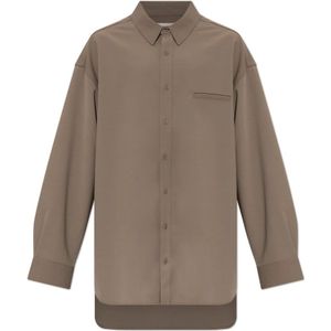 Entire Studios, Heren, Overhemden, Beige, Maat: XS Wol,