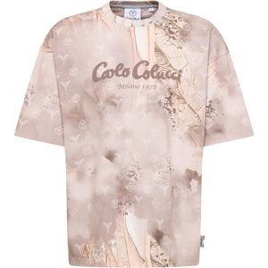 Carlo Colucci - Ornament Knit Serie - T-shirt - Beige - Heren