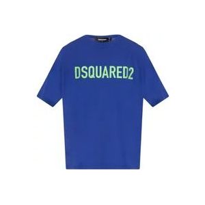 Dsquared2 Basis T-Shirt , Blue , Heren , Maat: M
