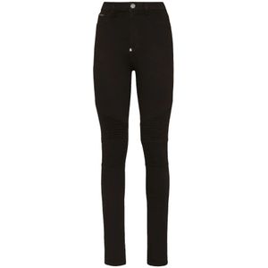 Philipp Plein, Dames, Jeans, Zwart, Maat: W26 Denim,