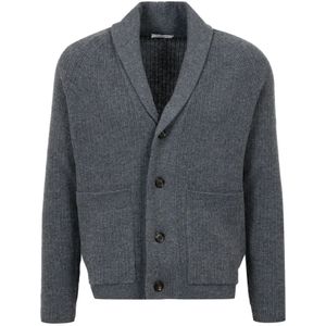 Paolo Pecora, Heren, Truien, Grijs, Maat: XL Wol,