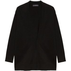 Elena Mirò, Dames, Truien, Zwart, Maat: S Viscose,