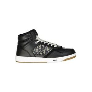 Dior High-Top Oblique Sneakers , Black , Heren , Maat: 49 EU