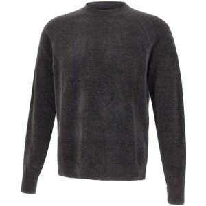 RRD - Chenille Crew Neck Sweater - Grijs - Heren - Vesten