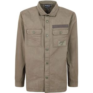 Barbour, Heren, Jassen, Bruin, Maat: M Katoen,