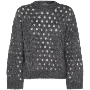 Brunello Cucinelli, Dames, Truien, Grijs, Maat: S